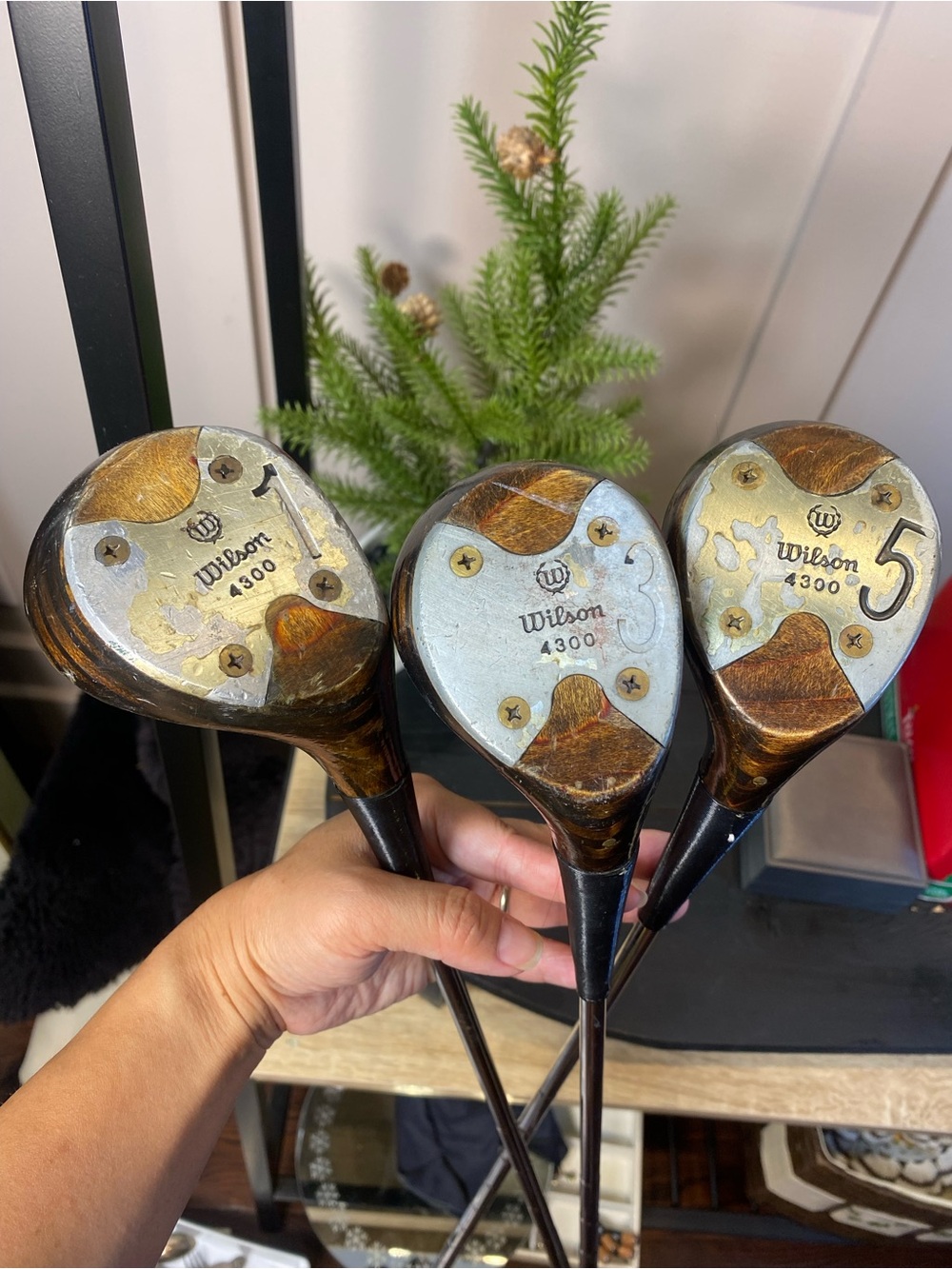 Vintage Wilson Tournament 4300 Persimmon 1,3,5Wood GolfClub Right Handed USA